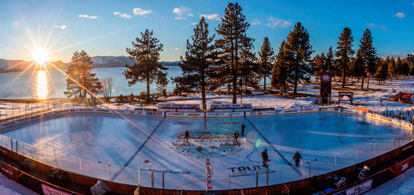 Resumo do 2021 NHL Outdoor Games em Lake Tahoe - NHeLas